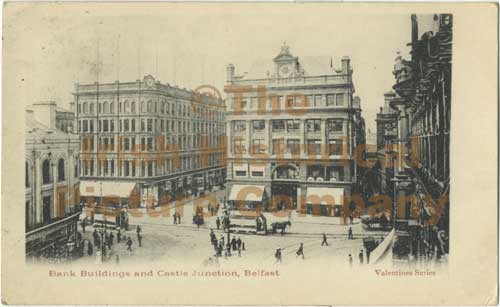 Bank Buildings & Castle Junction, Belfast 1903, Co. Antrim AM-01137 ...