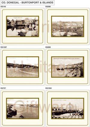 Placemats Ireland Co. Donegal Burtonport & Islands, old photograps