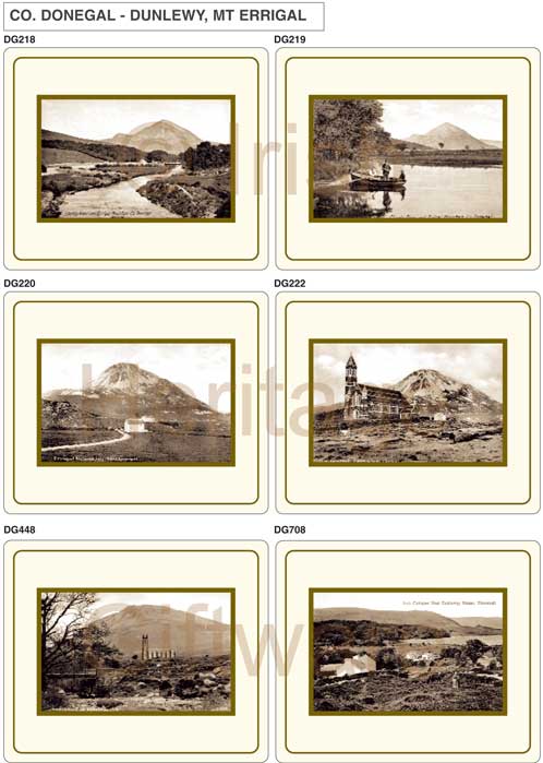Placemat Ireland Co. Donegal Dunlewy- Mount Errigal
