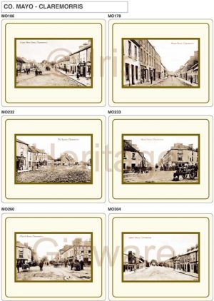 Vintage Placemats and Coasters of Claremorris, Co Mayo, Ireland