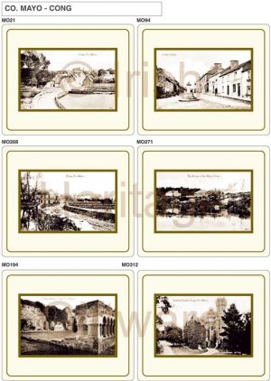 Vintage Placemats and Coasters of Cong Co Mayo, Ireland