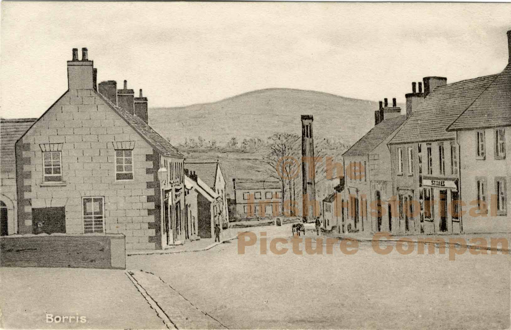 Borris, Co. Carlow, Ireland, Old Irish Photograph, RC00003 The