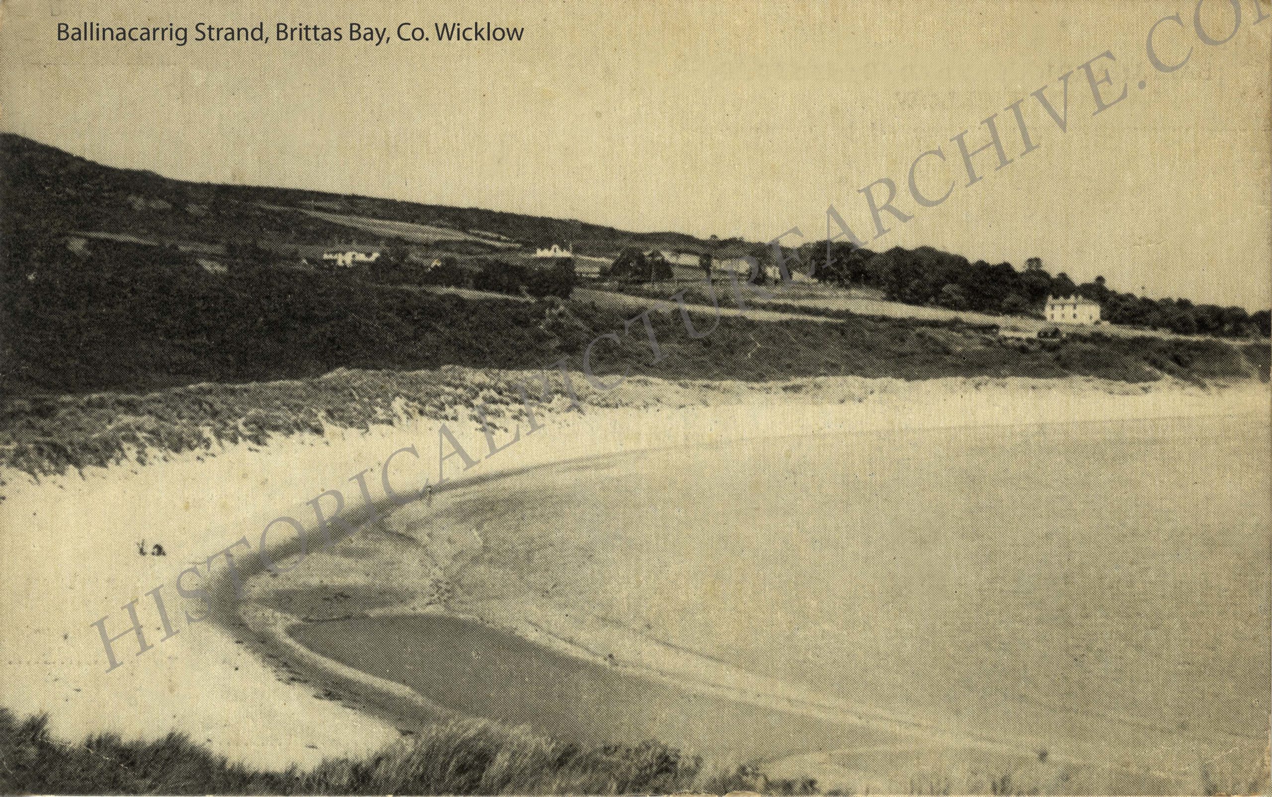 Ballinacarrig Strand, Brittas Bay, Co. Wicklow, Ireland, Old Irish ...